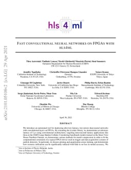 Fast convolutional neural networks on FPGAs with hls4ml