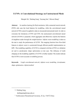 UCNN: A Convolutional Strategy on Unstructured Mesh