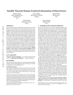 AutoDS: Towards Human-Centered Automation of Data Science