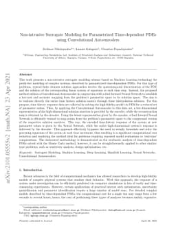Non-intrusive Surrogate Modeling for Parametrized Time-dependent PDEs
  using Convolutional Autoencoders