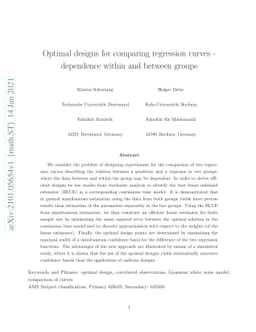 Optimal designs for comparing regression curves -- dependence within and
  between groups