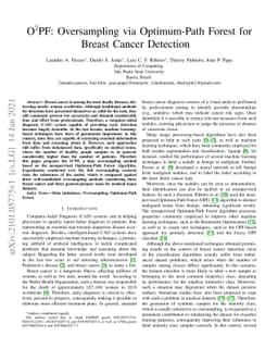 $\text{O}^2$PF: Oversampling via Optimum-Path Forest for Breast Cancer
  Detection