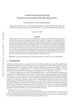 Causal Gradient Boosting: Boosted Instrumental Variable Regression