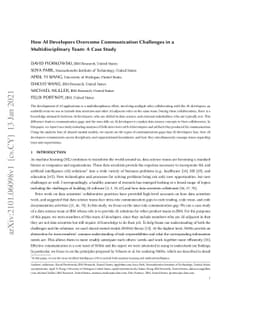How AI Developers Overcome Communication Challenges in a
  Multidisciplinary Team: A Case Study