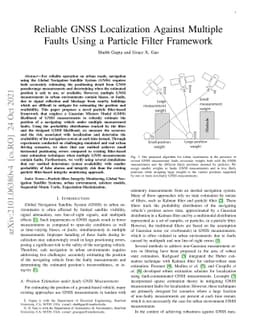 Reliable GNSS Localization Against Multiple Faults Using a Particle
  Filter Framework