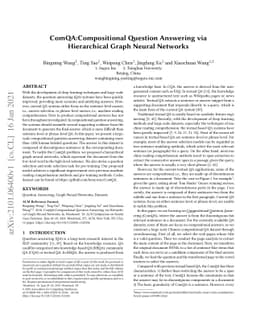 ComQA:Compositional Question Answering via Hierarchical Graph Neural
  Networks