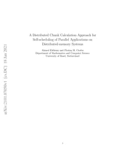 A Distributed Chunk Calculation Approach for Self-scheduling of Parallel
  Applications on Distributed-memory Systems