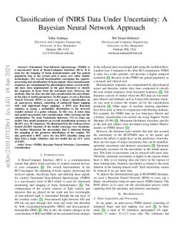 Classification of fNIRS Data Under Uncertainty: A Bayesian Neural
  Network Approach