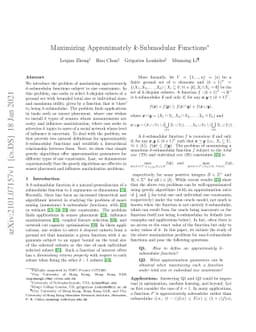 Maximizing approximately k-submodular functions
