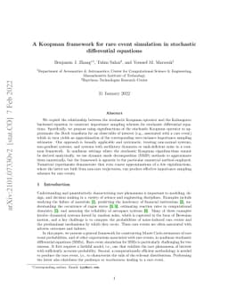 A Koopman framework for rare event simulation in stochastic differential
  equations