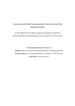 A Surrogate-Assisted Variable Grouping Algorithm for General Large Scale
  Global Optimization Problems