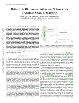 BANet: Blur-aware Attention Networks for Dynamic Scene Deblurring