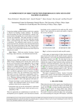 An Improvement of Object Detection Performance using Multi-step Machine
  Learnings