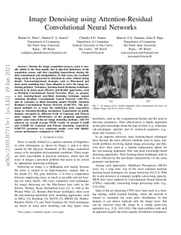 Image Denoising using Attention-Residual Convolutional Neural Networks