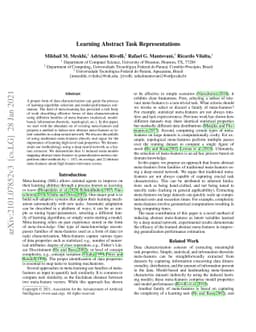 Learning Abstract Task Representations