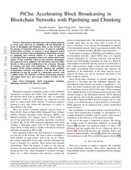 PiChu: Accelerating Block Broadcasting in Blockchain Networks with
  Pipelining and Chunking