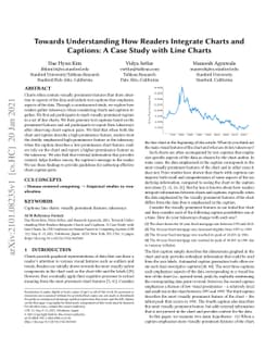 Towards Understanding How Readers Integrate Charts and Captions: A Case
  Study with Line Charts