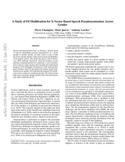 A Study of F0 Modification for X-Vector Based Speech Pseudonymization
  Across Gender