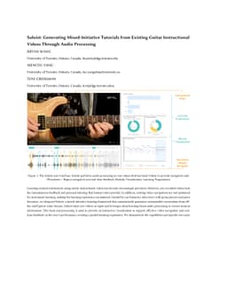 Soloist: Generating Mixed-Initiative Tutorials from Existing Guitar
  Instructional Videos Through Audio Processing