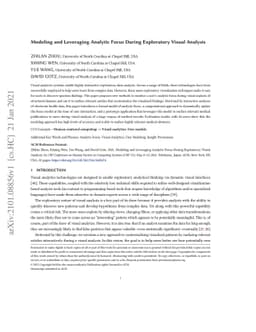 Modeling and Leveraging Analytic Focus During Exploratory Visual
  Analysis