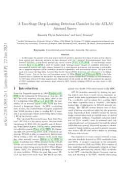 A Two-Stage Deep Learning Detection Classifier for the ATLAS Asteroid
  Survey