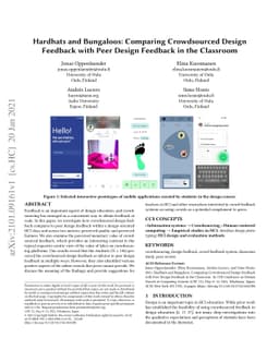 Hardhats and Bungaloos: Comparing Crowdsourced Design Feedback with Peer
  Design Feedback in the Classroom