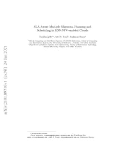 SLA-Aware Multiple Migration Planning and Scheduling in SDN-NFV-enabled
  Clouds