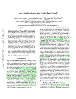 Improving Continuous-time Conflict Based Search