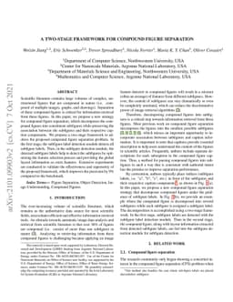 A Two-stage Framework for Compound Figure Separation