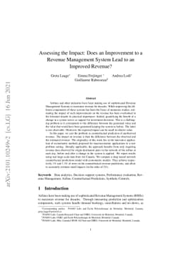 Assessing the Impact: Does an Improvement to a Revenue Management System
  Lead to an Improved Revenue?