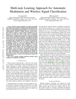 Multi-task Learning Approach for Automatic Modulation and Wireless
  Signal Classification