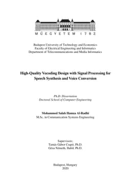 High-Quality Vocoding Design with Signal Processing for Speech Synthesis
  and Voice Conversion