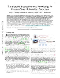Transferable Interactiveness Knowledge for Human-Object Interaction
  Detection