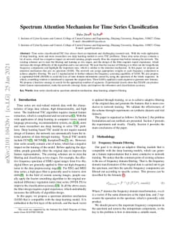 Spectrum Attention Mechanism for Time Series Classification
