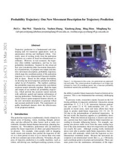 Probability Trajectory: One New Movement Description for Trajectory
  Prediction