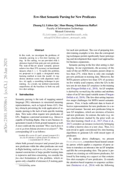 Few-Shot Semantic Parsing for New Predicates