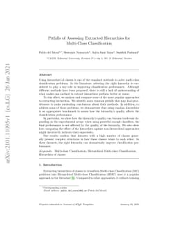 Pitfalls of Assessing Extracted Hierarchies for Multi-Class
  Classification