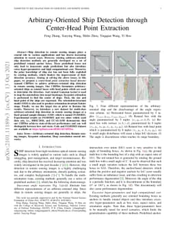 Arbitrary-Oriented Ship Detection through Center-Head Point Extraction