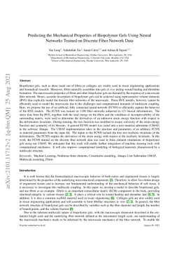 Predicting the Mechanical Properties of Biopolymer Gels Using Neural
  Networks Trained on Discrete Fiber Network Data