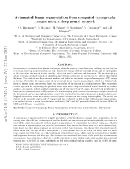 Automated femur segmentation from computed tomography images using a
  deep neural network
