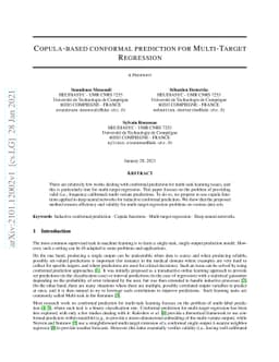 Copula-based conformal prediction for Multi-Target Regression
