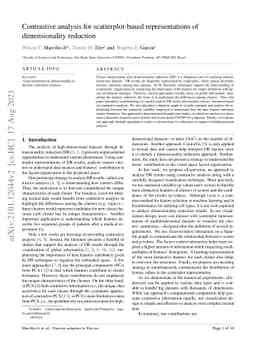 Contrastive analysis for scatterplot-based representations of
  dimensionality reduction