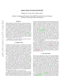 D3DLO: Deep 3D LiDAR Odometry