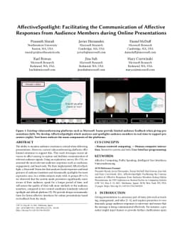 AffectiveSpotlight: Facilitating the Communication of Affective
  Responses from Audience Members during Online Presentations