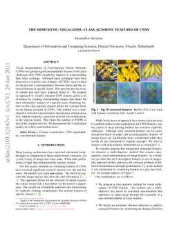 The Mind's Eye: Visualizing Class-Agnostic Features of CNNs