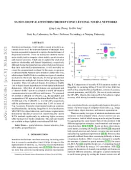 SA-Net: Shuffle Attention for Deep Convolutional Neural Networks