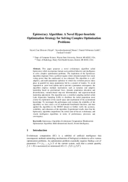 Epistocracy Algorithm: A Novel Hyper-heuristic Optimization Strategy for
  Solving Complex Optimization Problems