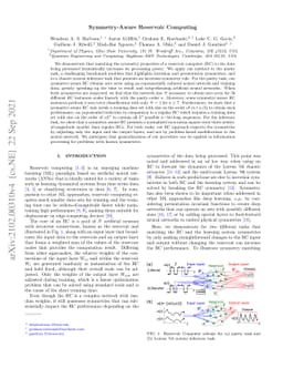 Symmetry-Aware Reservoir Computing