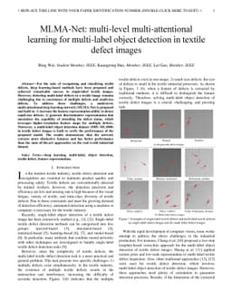 MLMA-Net: multi-level multi-attentional learning for multi-label object
  detection in textile defect images