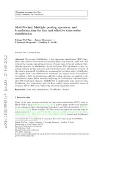 MultiRocket: Multiple pooling operators and transformations for fast and
  effective time series classification